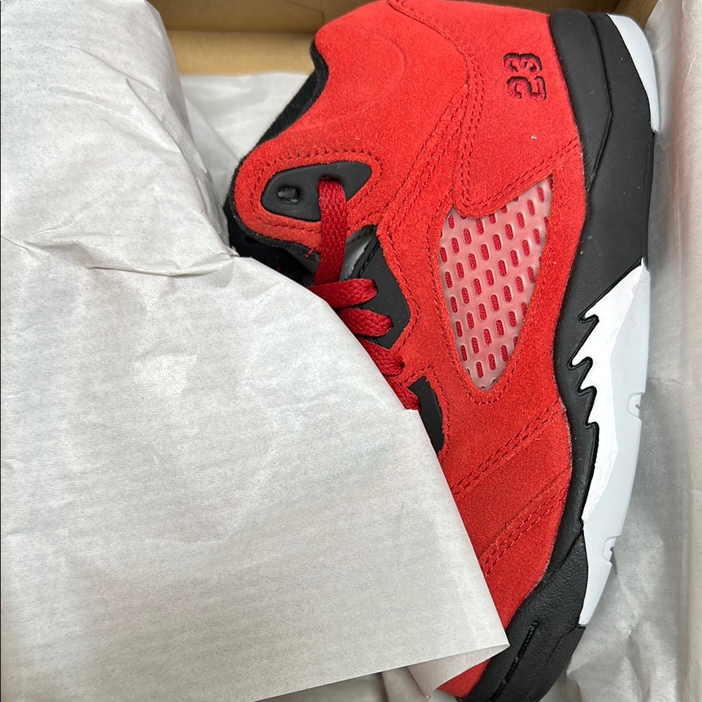 Jordan Kids Sneakers Red and Black